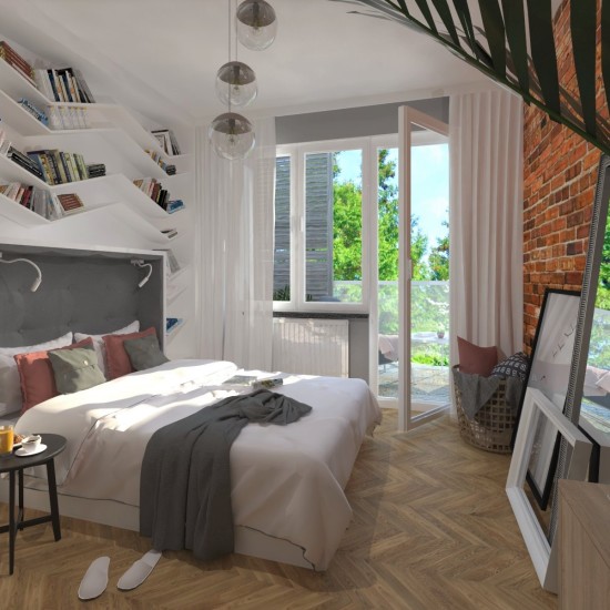 projekt sypialni Tychy, projektowanie wnętrz Tychy, architekt wnętrz Tychy