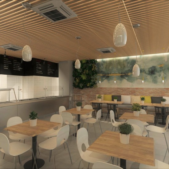 restauracja Katowice, projektowanie wnętrz Tychy, projekt restauracji Katowice, projektowanie wnętrz Aleksandra Chmielowicz, Zielone Bistro Katowice