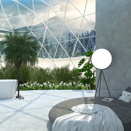 Dom pod kopułą geodezyjną - Chmielowicz Aleksandra i Jarosław KONKURS MAX-FLIZ